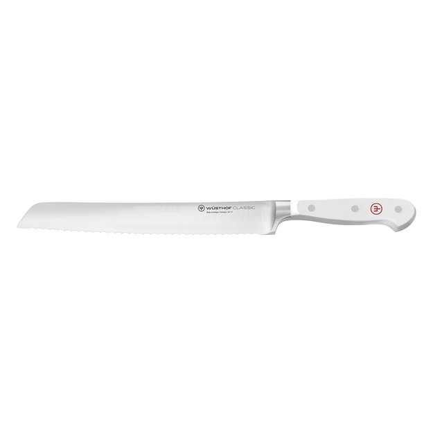 Bread knife, 23 cm, Classic White