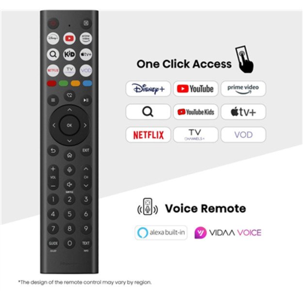 Hisense 65A6Q | 65 | Smart TV | VIDAA Smart OS | UHD | Black 4