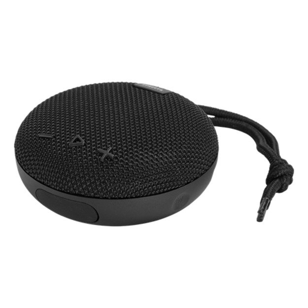 STREETZ vandeniui atsparus &bdquo;Bluetooth&ldquo; garsiakalbis, 5 W, AUX, įmontuotas mikrofonas, juodas / CM763