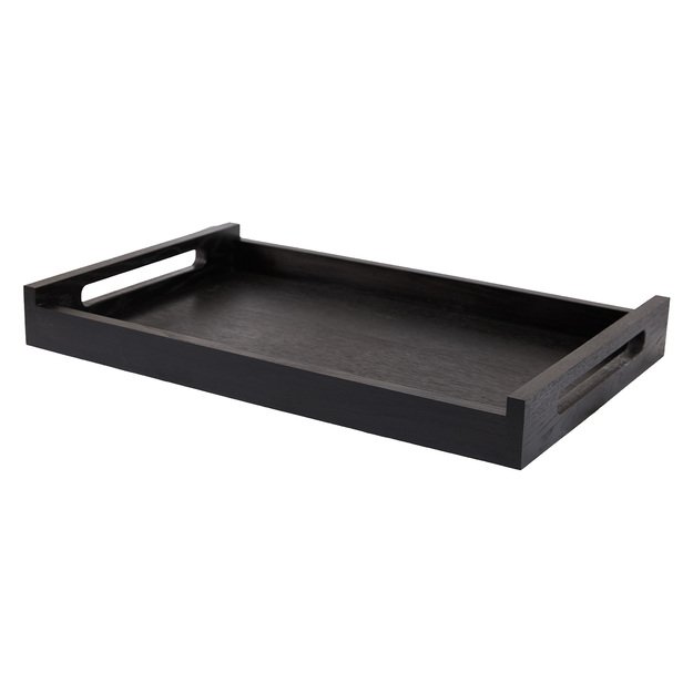 Waiters tray, 60x40x12 cm, black, Stratos