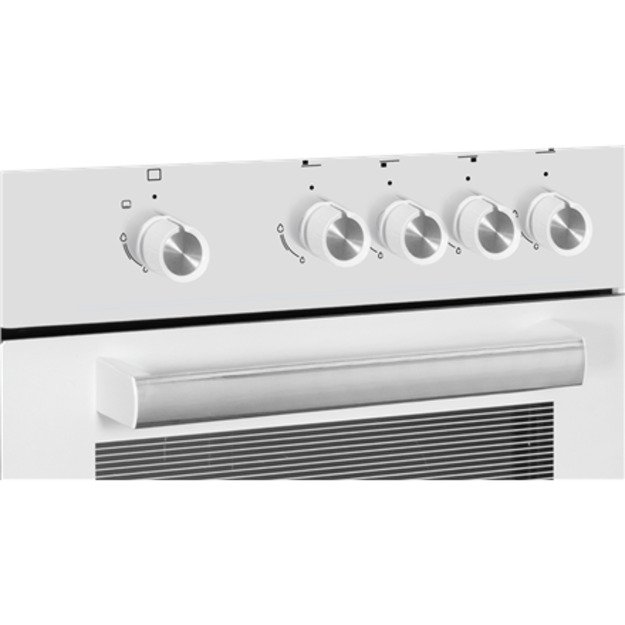 Simfer | Cooker | 4401SGRBB.1 | Hob type Gas | Oven type Gas | White | Width 50 cm | Depth 55 cm | 49 L 1