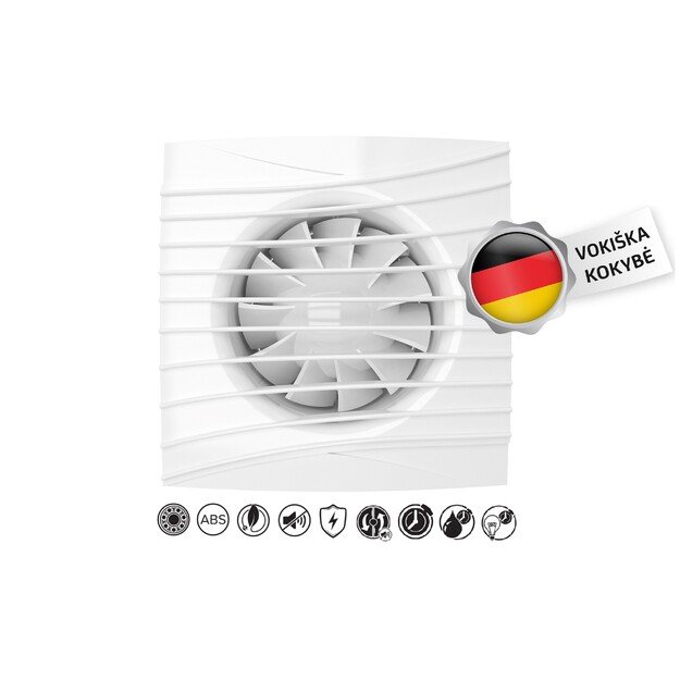 VLANO ONDA 100 TH (su laikmačiu ir drėgmės jutikliu) 100 mm