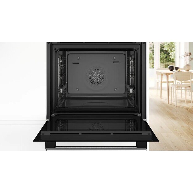 Bosch Serie 4 HBA534ES3 oven 71 L 3400 W Black, Stainless steel 2