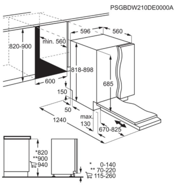 Indaplovė AEG FSE75737P 1