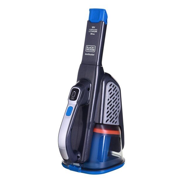 BLACK & DECKER Vacuum Cleaner | BHHV520BF-QW | Cordless operating | Handheld | 18 V | Blue/Gray 1