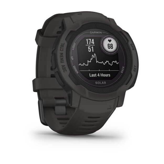 Garmin Instinct 2 Solar 2.29 cm (0.9 ) MIP 45 mm Digital 176 x 176 pixels Graphite GPS (satellite)