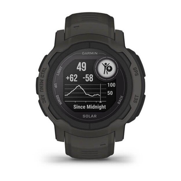 Garmin Instinct 2 Solar 2.29 cm (0.9 ) MIP 45 mm Digital 176 x 176 pixels Graphite GPS (satellite) 5