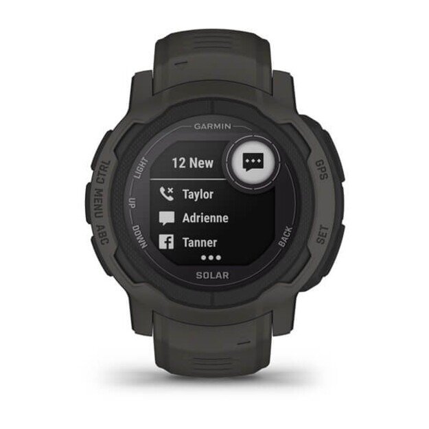 Garmin Instinct 2 Solar 2.29 cm (0.9 ) MIP 45 mm Digital 176 x 176 pixels Graphite GPS (satellite) 9