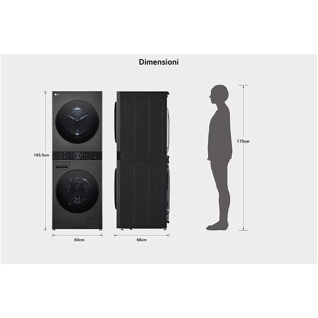 Skalbyklė-Džiovyklė LG WT1210BBF 4