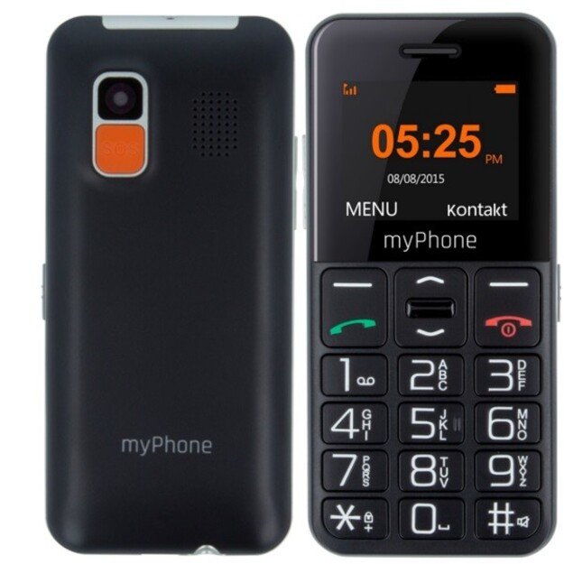 myPhone Halo Easy | Black | 1.77   | TFT | 24 MB | 32 MB | Single SIM | Bluetooth | Main camera resolution 0.3 MP | 1000 mAh