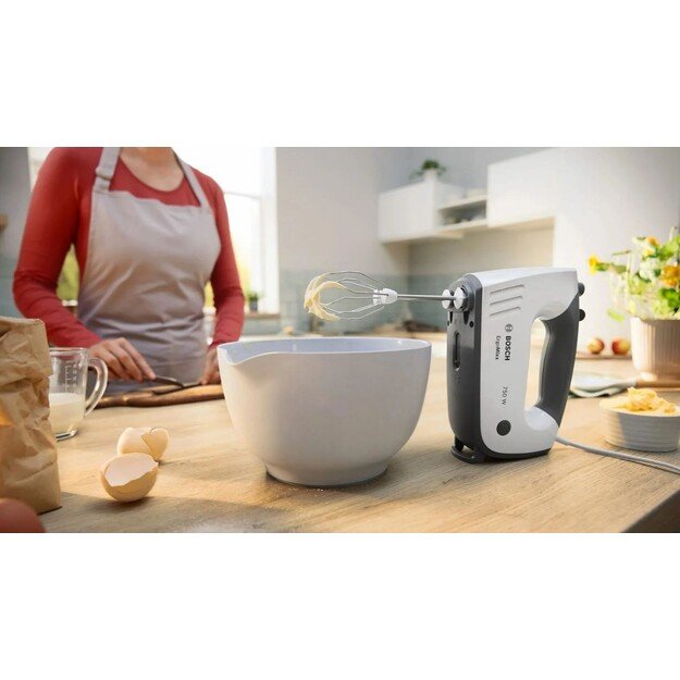 Bosch MFQ37400 mixer Hand mixer 750 W Grey, White 4