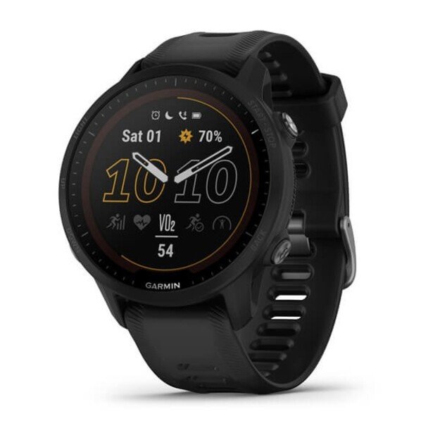 Garmin Forerunner 955 3.3 cm (1.3 ) MIP Digital 260 x 260 pixels Touchscreen Black Wi-Fi GPS (satellite)