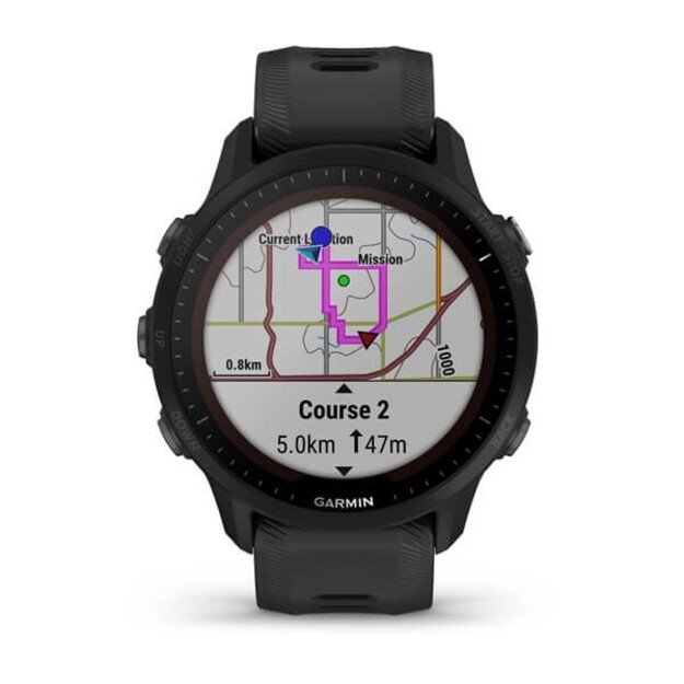 Garmin Forerunner 955 3.3 cm (1.3 ) MIP Digital 260 x 260 pixels Touchscreen Black Wi-Fi GPS (satellite) 4