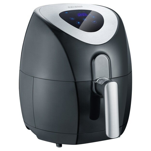Severin 2430 Single 3.2 L Stand-alone 1500 W Hot air fryer Black, Stainless steel