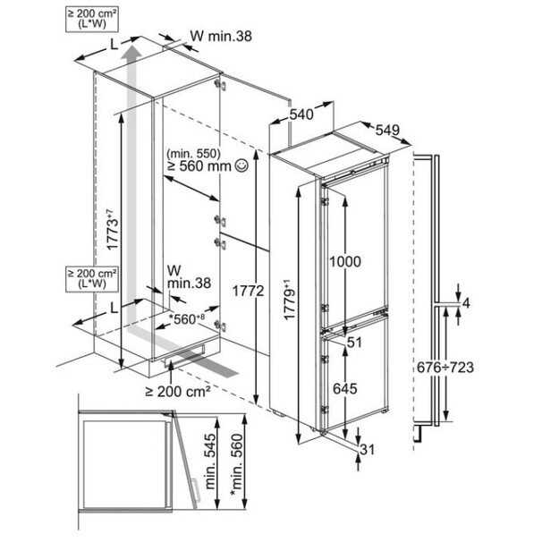 &Scaron;aldytuvas ELECTROLUX E8MNCD18S 1