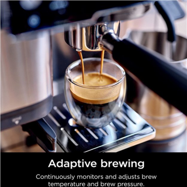 NINJA | Luxe Cafe Essential Espresso Machine | ES501EU | Pump pressure 9 bar | Built-in milk frother | Semi-automatic | Black 5