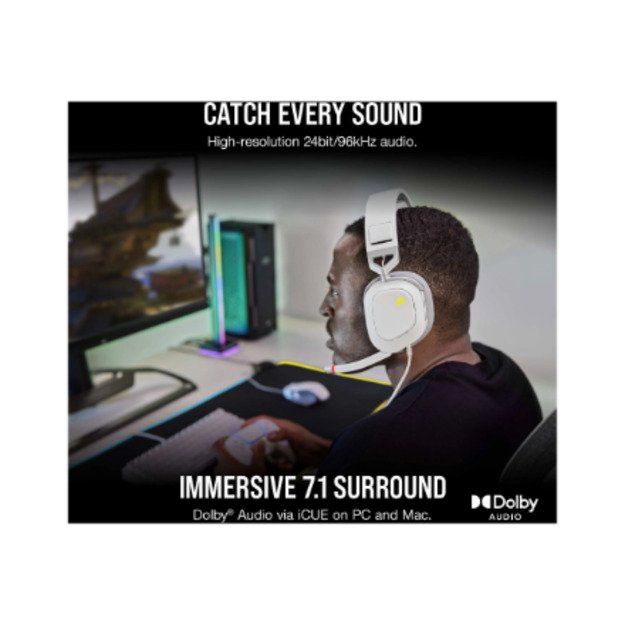 Corsair | RGB USB Gaming Headset | HS80 | Wired | Over-Ear 5
