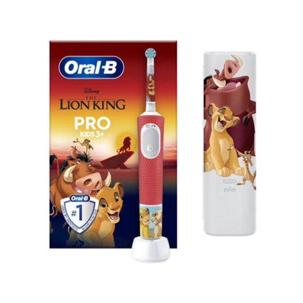 Braun | Electric Toothbrush | Vitality PRO Kids 3+ Lion King | Rechargeable | For children | Number of brush heads included 1 |  4