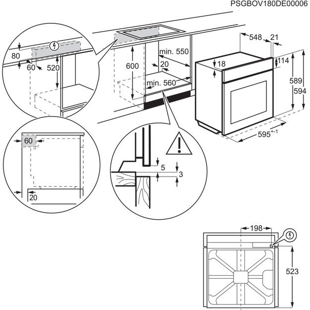 ELECTROLUX EOF3H70X