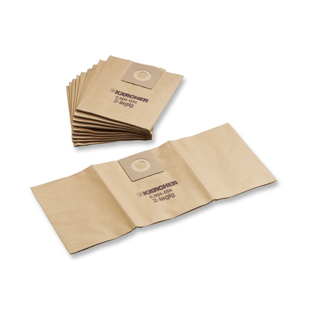 KARCHER Popieriniai filtrai maišeliai, 300 vnt, T 7/1, T 9/1, T 10/1 6.904-337.0