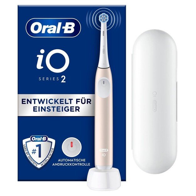 Oral-B 2 iO Adult Vibrating toothbrush Pink, White 1