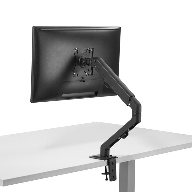 Maclean MC-906 Monitor Mount Holder Desk Table Mount 17  - 32  Adjustable Rotatable VESA 12 kg