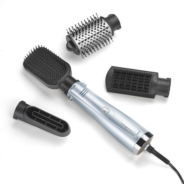 BaByliss Hydro-Fusion Hydro Fusion Smooth & Shape Hot air brush Warm Gray, Silver 1000 W 98.4  (2.5 m)