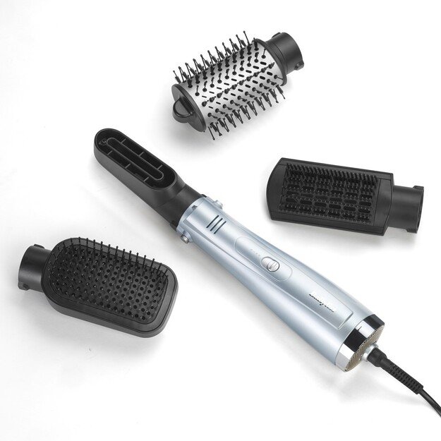 BaByliss Hydro-Fusion Hydro Fusion Smooth & Shape Hot air brush Warm Gray, Silver 1000 W 98.4  (2.5 m)