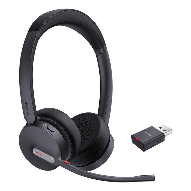 Yealink WH64 Hybrid Dual UC Headset Wireless Head-band Office/Call center Micro-USB Bluetooth Black 1
