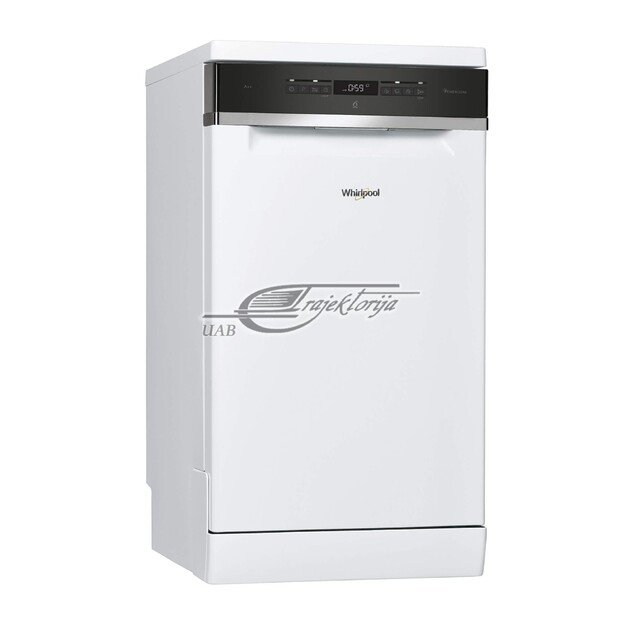 Dishwasher Whirlpool WSFO 3O23 PF (width 45cm, External, white color)