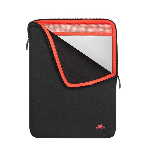 RIVACASE Antishock 5221 MacBook 13 sleeve, vertical, black, dual zippers