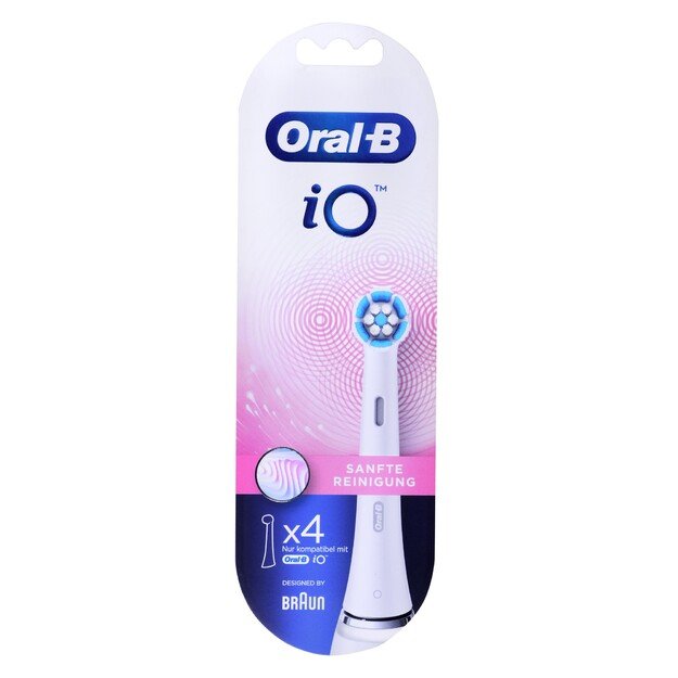 Oral-B | Cleaning Replaceable Toothbrush Heads | iO refill Gentle | Heads | For adults | Number of brush heads included 4 | Whit