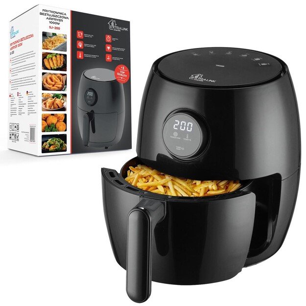 Extralink Smart Life Air Fryer SJ-200 2L EU | Air Fryer | 1000W 1