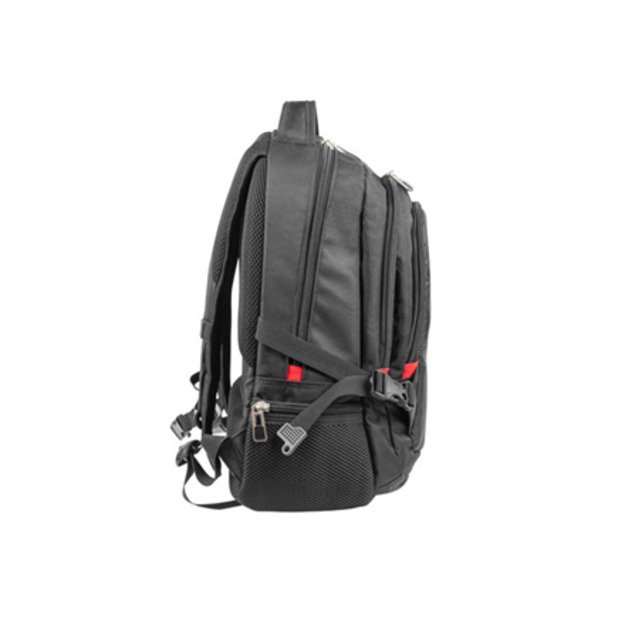 Natec | Fits up to size   | Laptop Backpack Merino | NTO-1703 | Backpack | Black | 15.6   | Shoulder strap