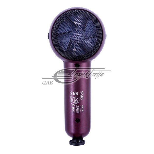 Adler | Hair Dryer | AD 2247 | 1400 W | Number of temperature settings | Violet