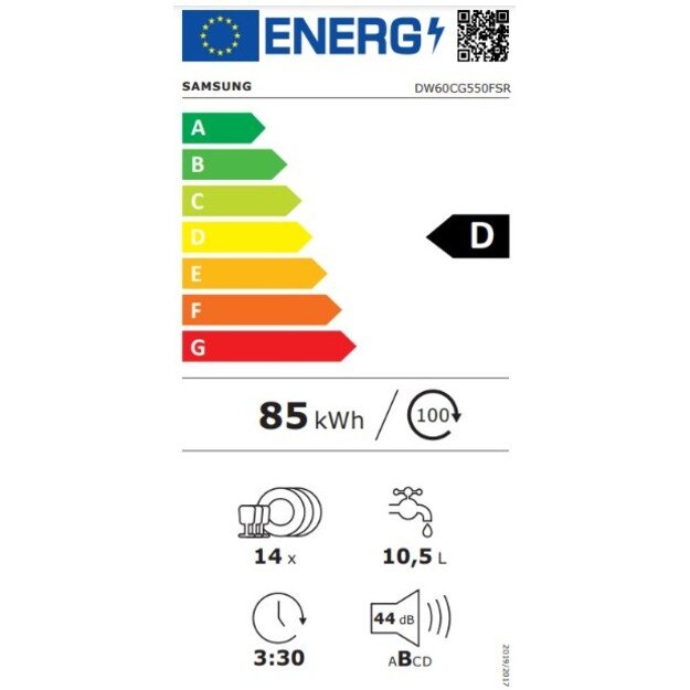 SAMSUNG DW60CG550FSR