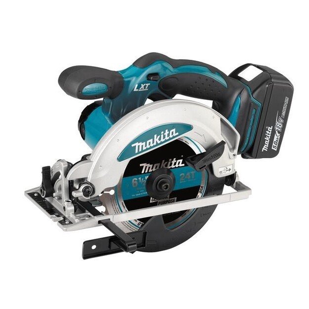 Makita DSS610RTJ portable circular saw 16.5 cm Black, Blue 3700 RPM 1