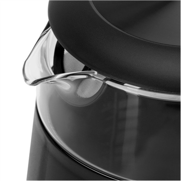 Adler Kettle with LED Display | AD 1305 | Electric | 2200 W | 1.7 L | Plastic | 360&deg; rotational base | Black/Silver 3