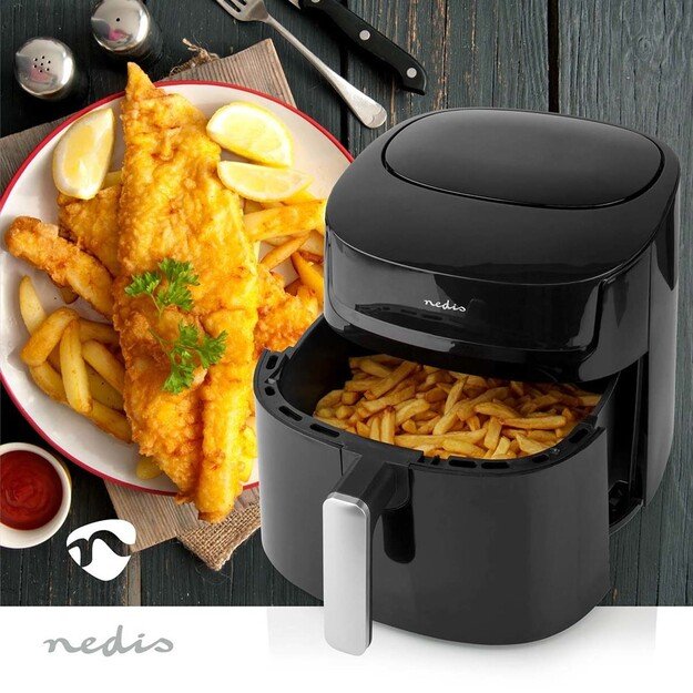 Nedis KAAF170BK fryer Single 7.2 L Stand-alone 1800 W Hot air fryer Black 10