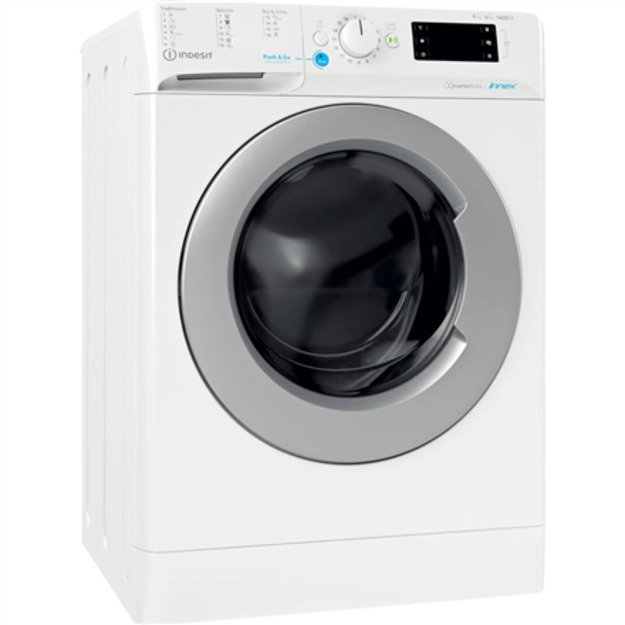 INDESIT | Washing machine with Dryer | BDE 86435 9EWS EU | Energy efficiency class D | Front loading | Washing capacity 8 kg | 1