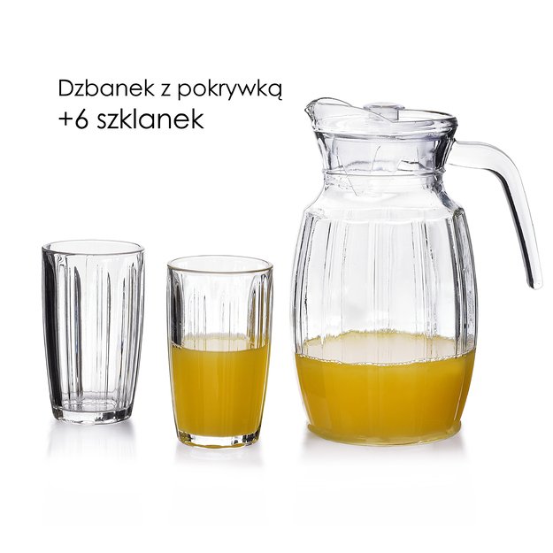 SOFIA Komplet dzbanek i 6 szklanek      2L, 6x310ml