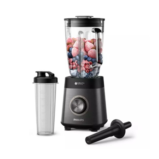 Philips Blender | HR3041/00 | Tabletop | 1200 W | Jar material Glass | Jar capacity 1.5 L | Ice crushing | Black