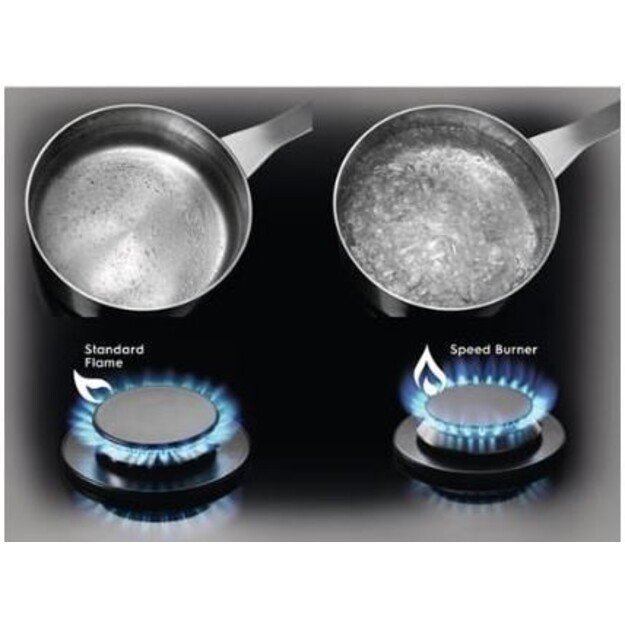 Gas cooktop Electrolux  EGS6426SX (4 fields, silver color) 2