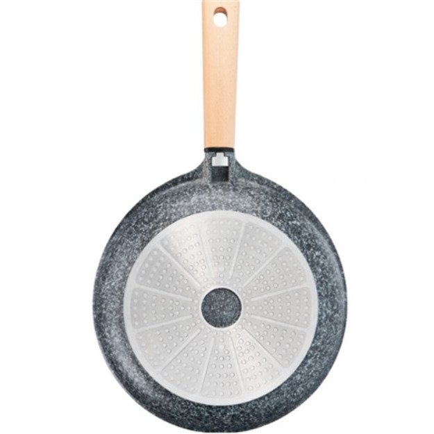 Stone and Wood Frypan | E2190604 | Frying | Diameter 28 cm | Suitable for induction hob | Fixed handle