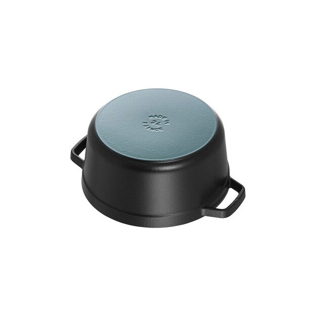 Staub Round Cast Iron Casserole - 3.8 ltr, Black 5