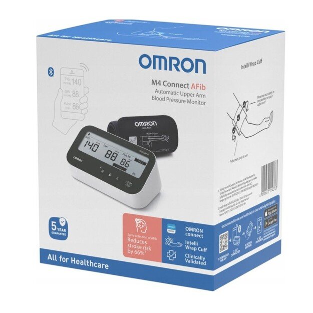 OMRON M4 Connect Afib Upper Arm Blood Pressure Monitor