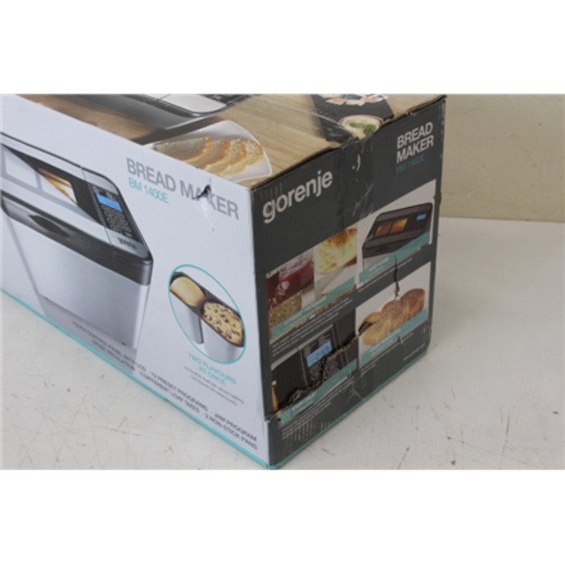 SALE OUT. SALE OUT. Gorenje | Bread maker | BM1400E | Power 815 W | Number of programs 12 | Display LCD | Stainless steel | DAMA 3