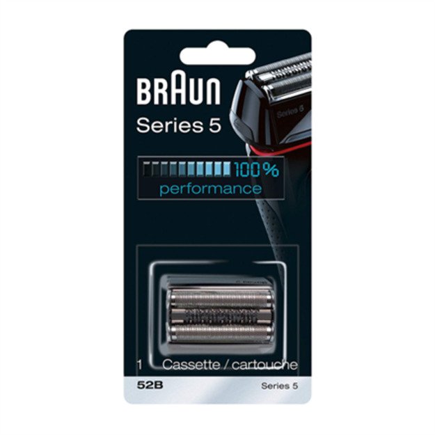 Braun | 52B | Head Replacement Pack | Black