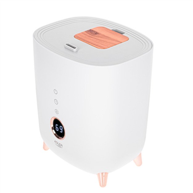 Adler | AD 7972 | Humidifier | 23 W | Water tank capacity 4 L | Suitable for rooms up to 35 m&sup2; | Ultrasonic | Humidification ca 6