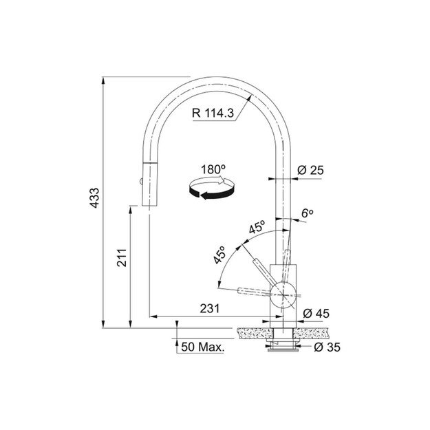 FRANKE EOS-NEO 115.0681.244, šampano